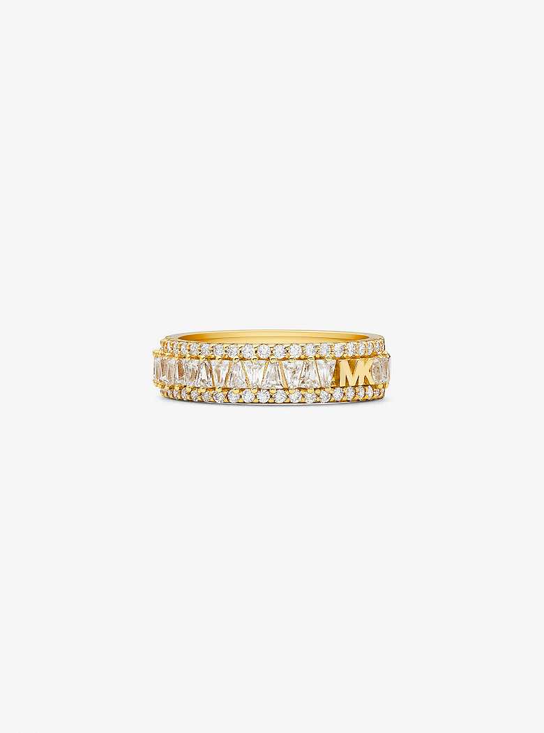 Michael Kors Precious Metal-Plated Sterling Silver Pavé Gold | SN-MK27834