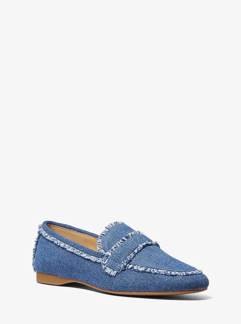 Michael Kors Regan Flex Frayed Denim Denim | SN-MK27680