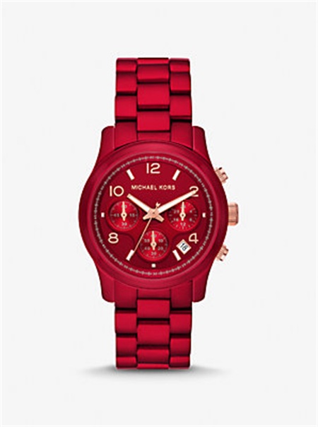 Michael Kors Runway Red-Coated Watch Red | SN-MK28327