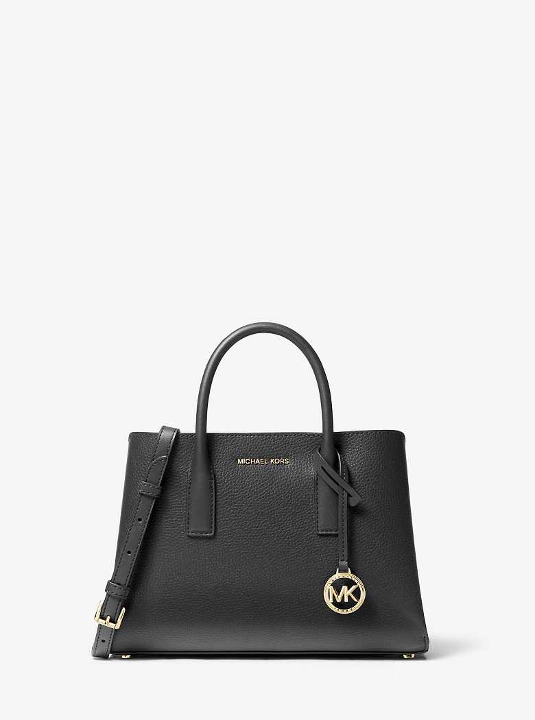 Michael Kors Ruthie Small Pebbled Leather Black | SN-MK27281