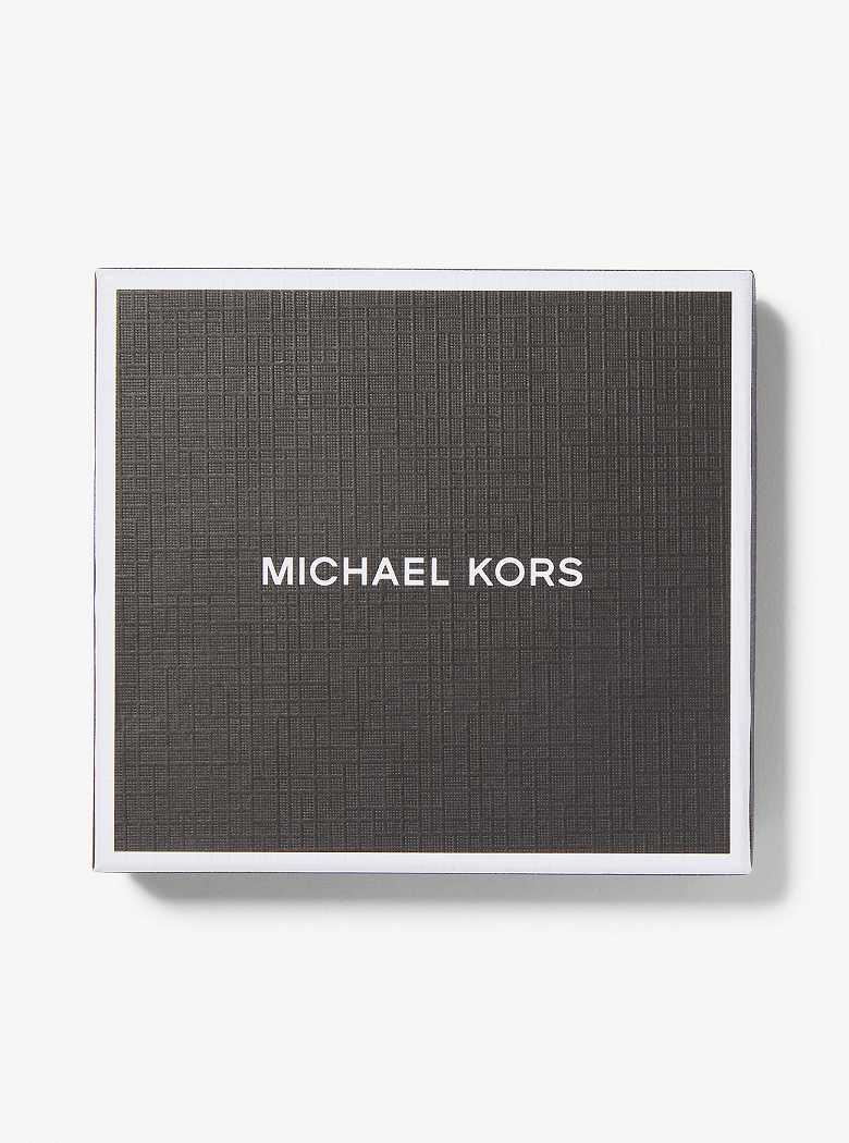 Michael Kors Signature Logo Card Case and Belt Gift Set Black | SN-MK28298