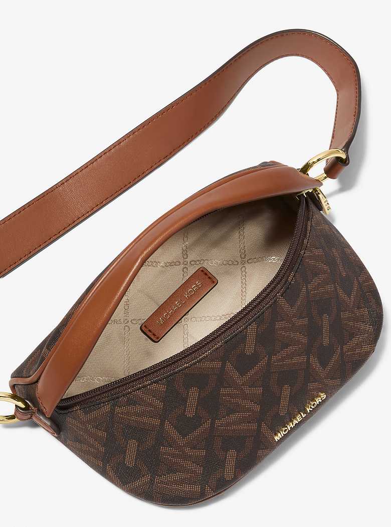 Michael Kors Slater Extra-Small Empire Signature Logo Brown/Luggage | SN-MK27162