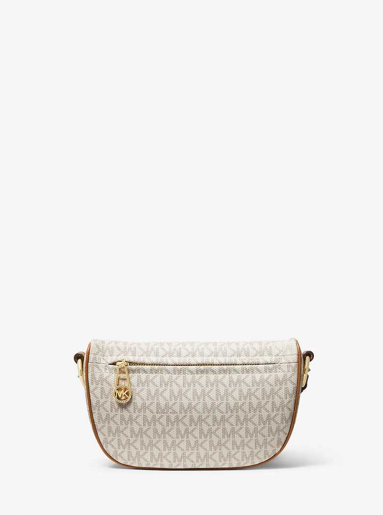 Michael Kors Slater Extra-Small Logo Vanilla/Acorn | SN-MK27166