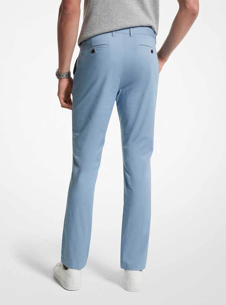 Michael Kors Slim-Fit Cotton Blend Chambray | SN-MK28019