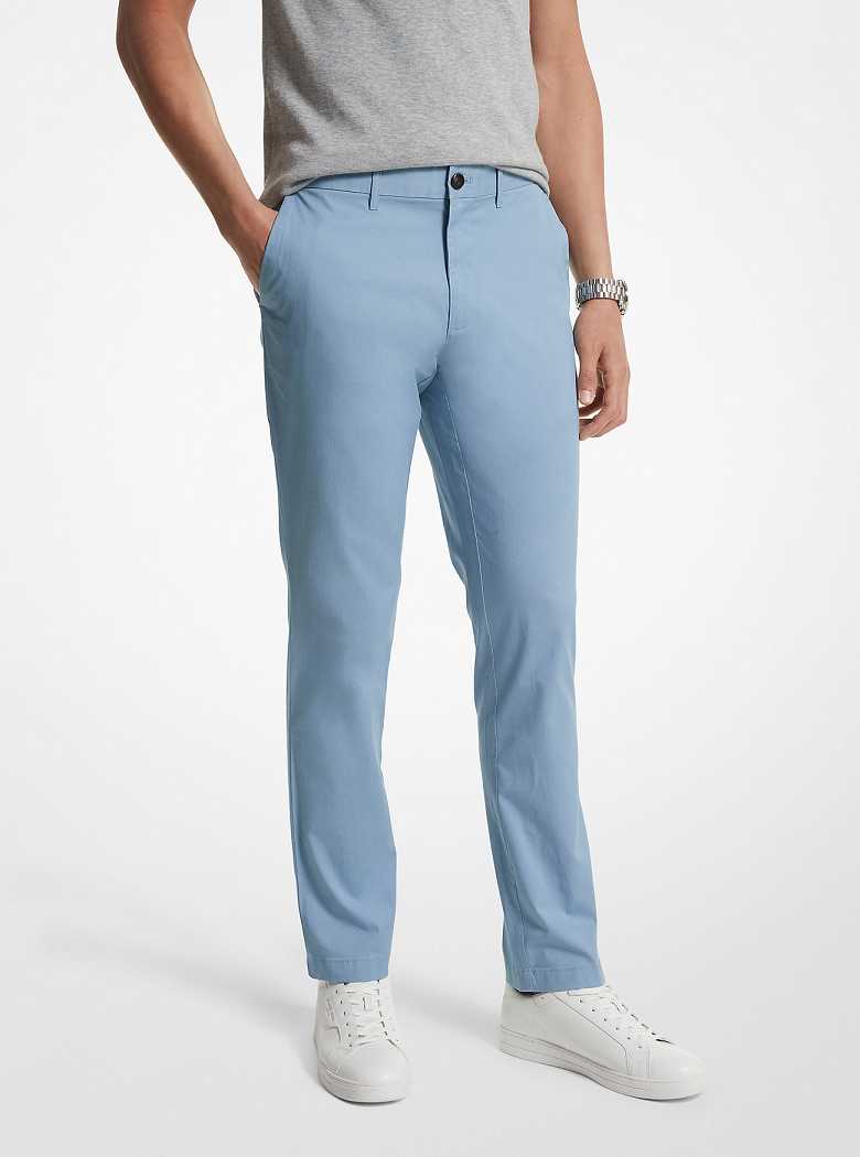 Michael Kors Slim-Fit Cotton Blend Chambray | SN-MK28019