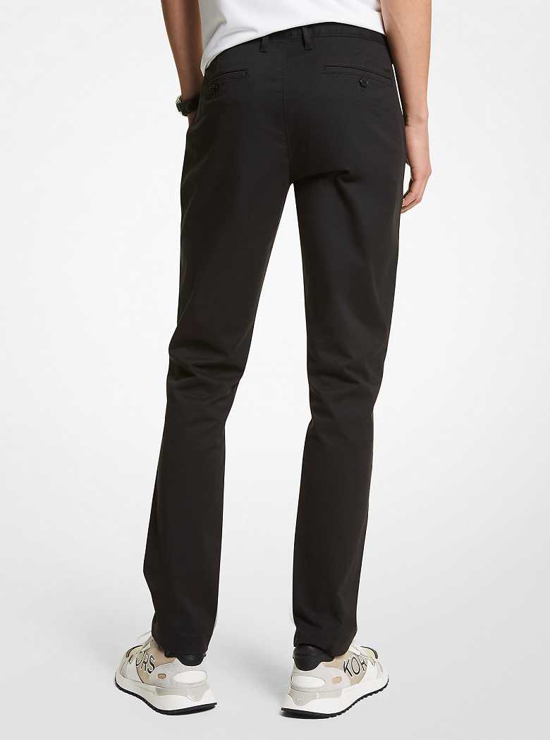 Michael Kors Slim Fit Cotton-Blend Black | SN-MK28034