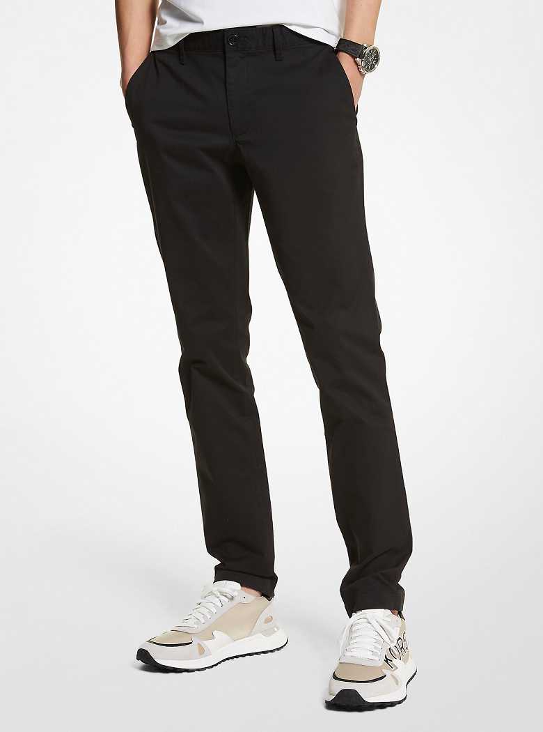 Michael Kors Slim Fit Cotton-Blend Black | SN-MK28034