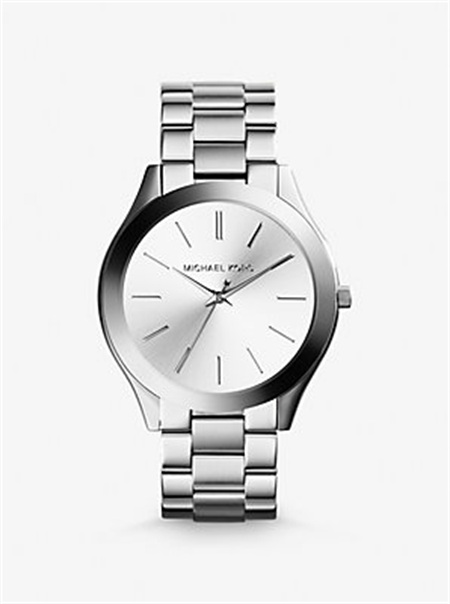 Michael Kors Slim Runway Silver-Tone Watch Silver | SN-MK28381