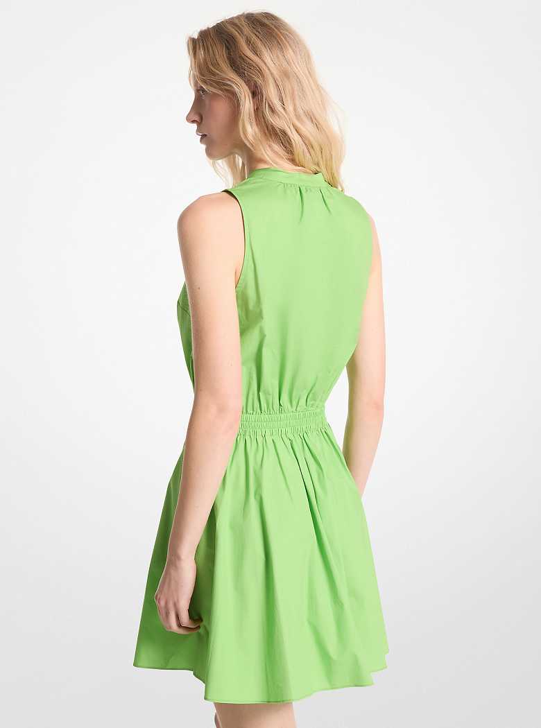 Michael Kors Stretch Organic Cotton Poplin Mini Green Apple | SN-MK26661