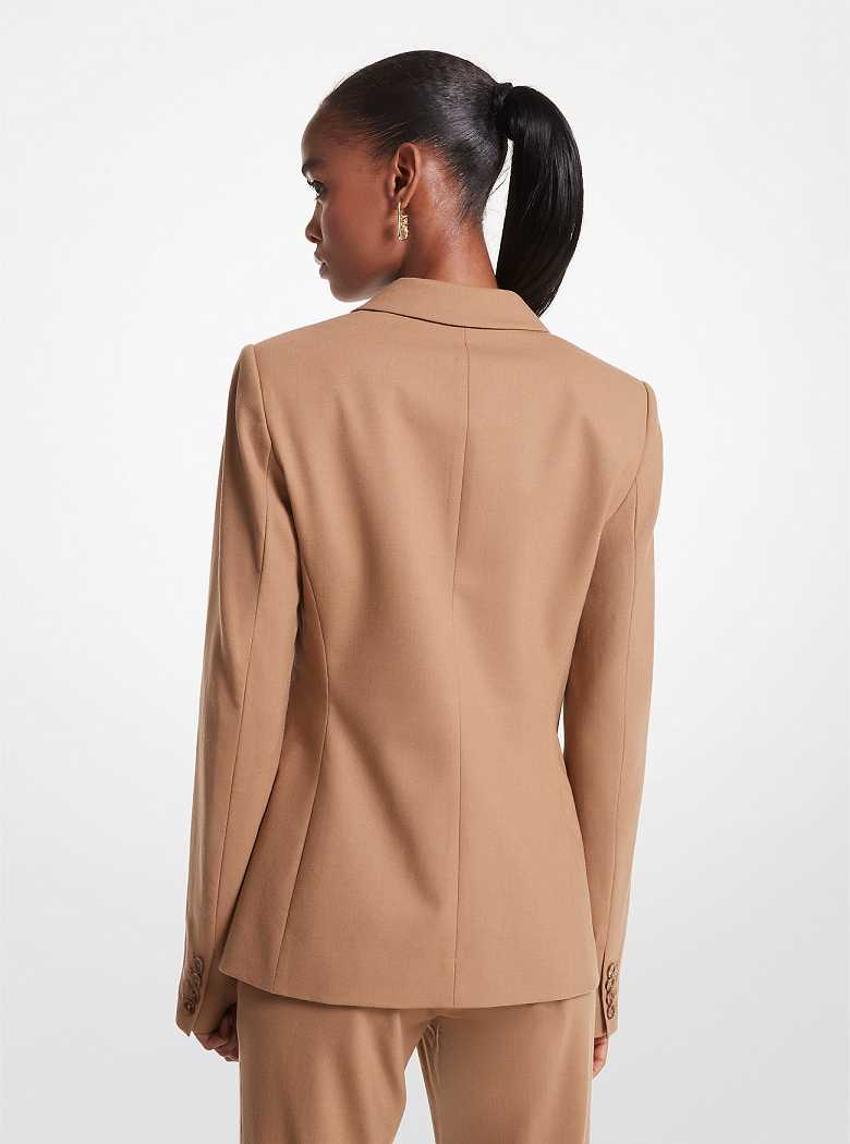 Michael Kors Stretch Wool Dark Camel | SN-MK26601