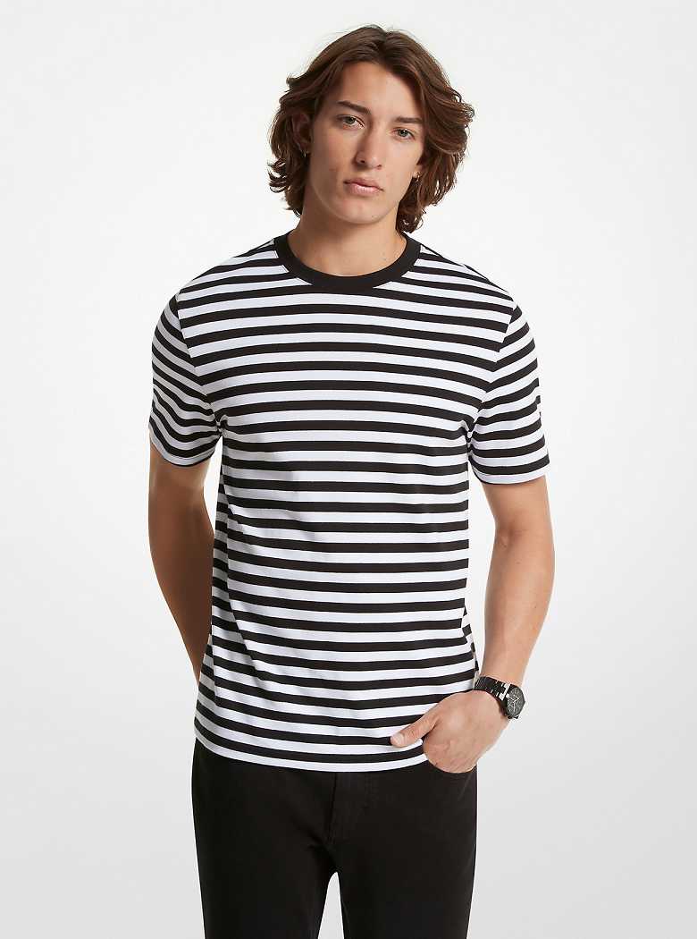 Michael Kors Striped Pima Cotton Black | SN-MK28005