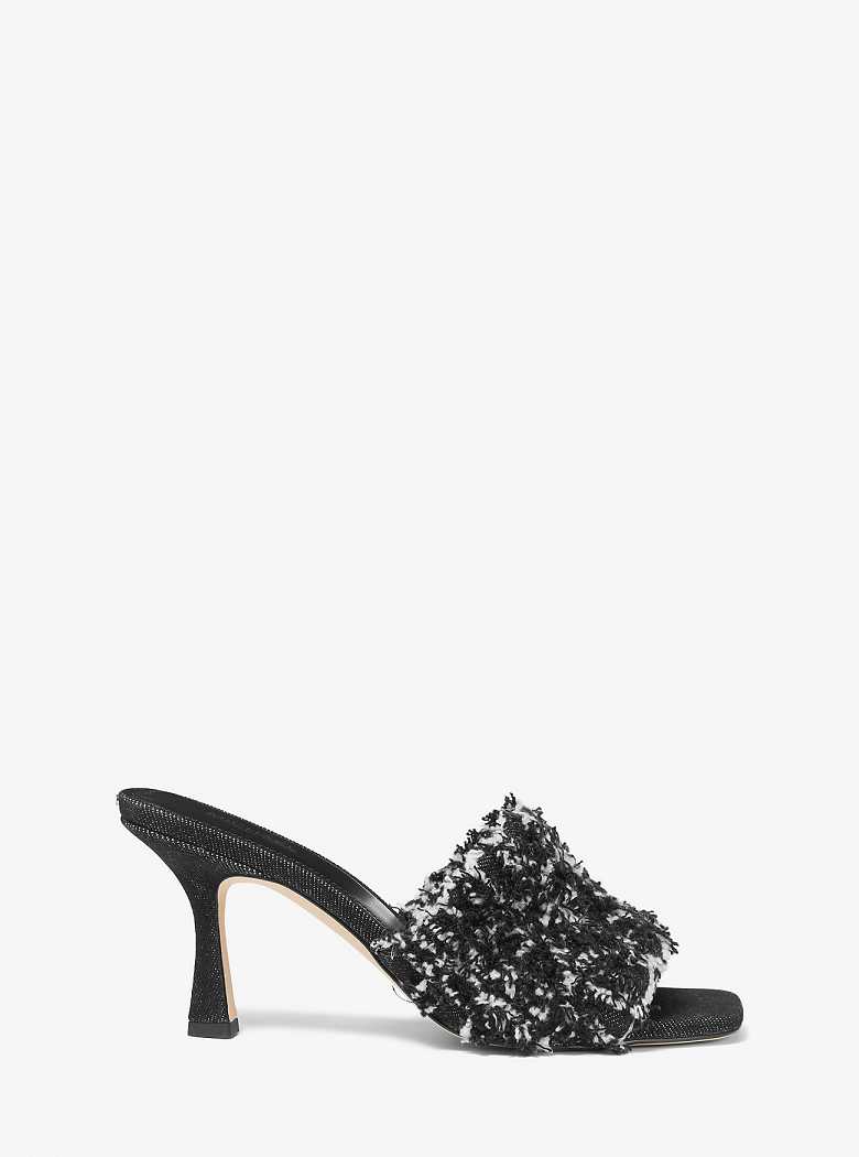 Michael Kors Tessa Frayed Denim Black | SN-MK27554