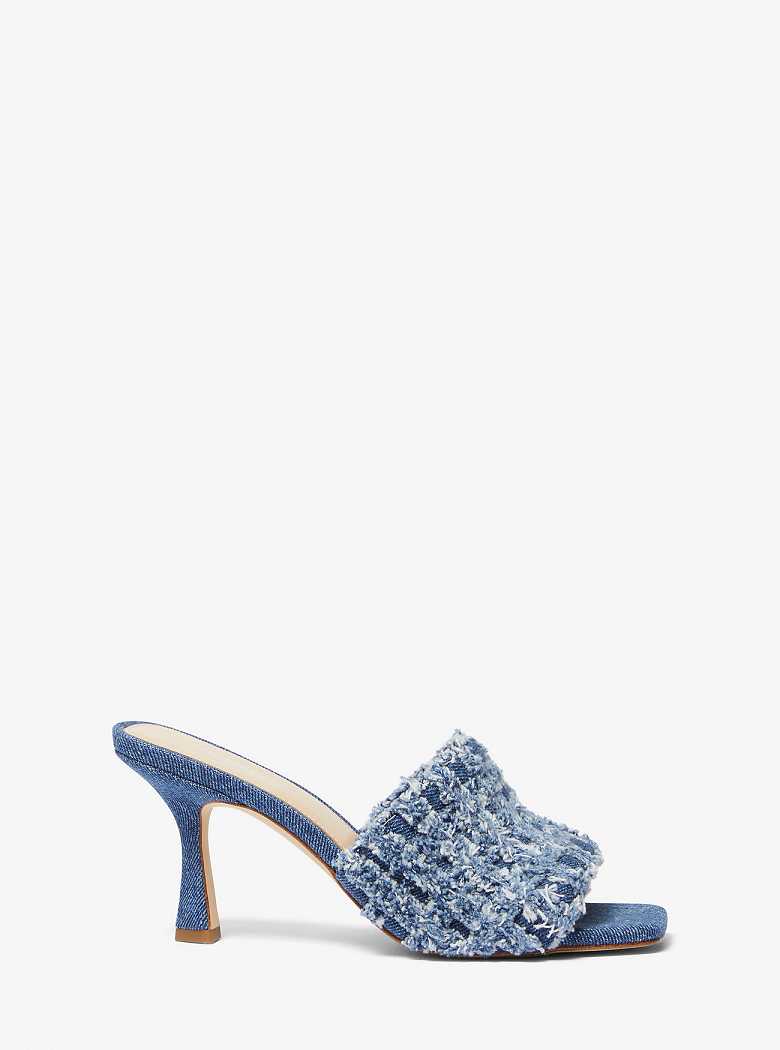 Michael Kors Tessa Frayed Denim Denim | SN-MK27499