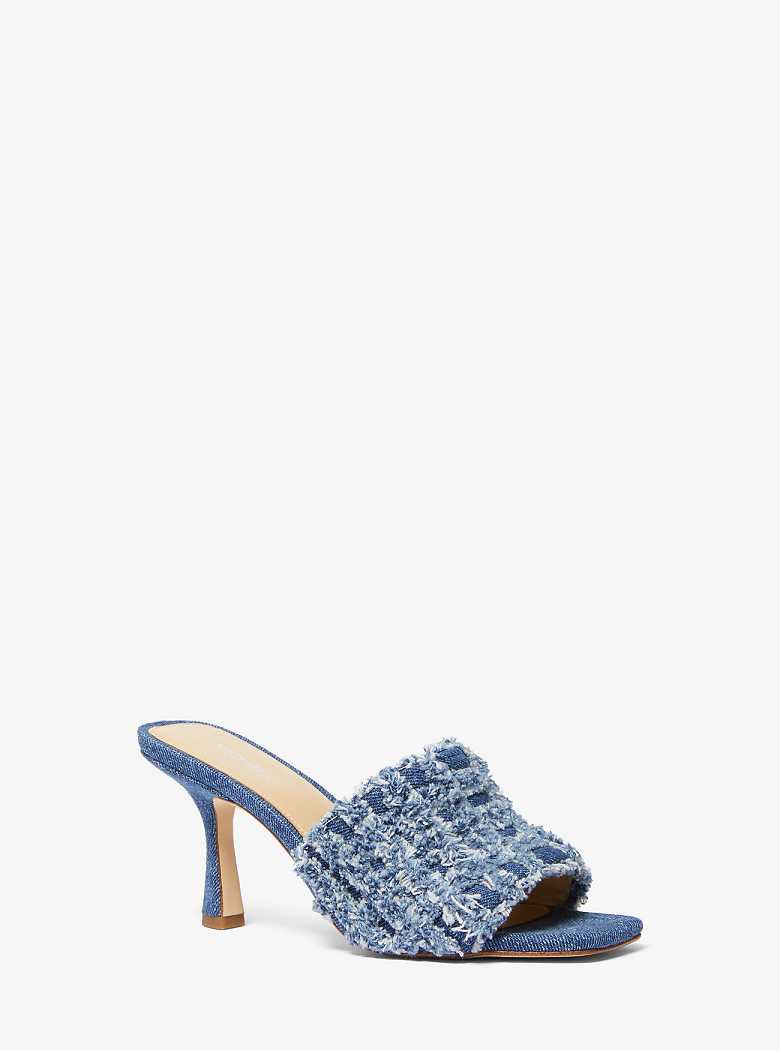 Michael Kors Tessa Frayed Denim Denim | SN-MK27499