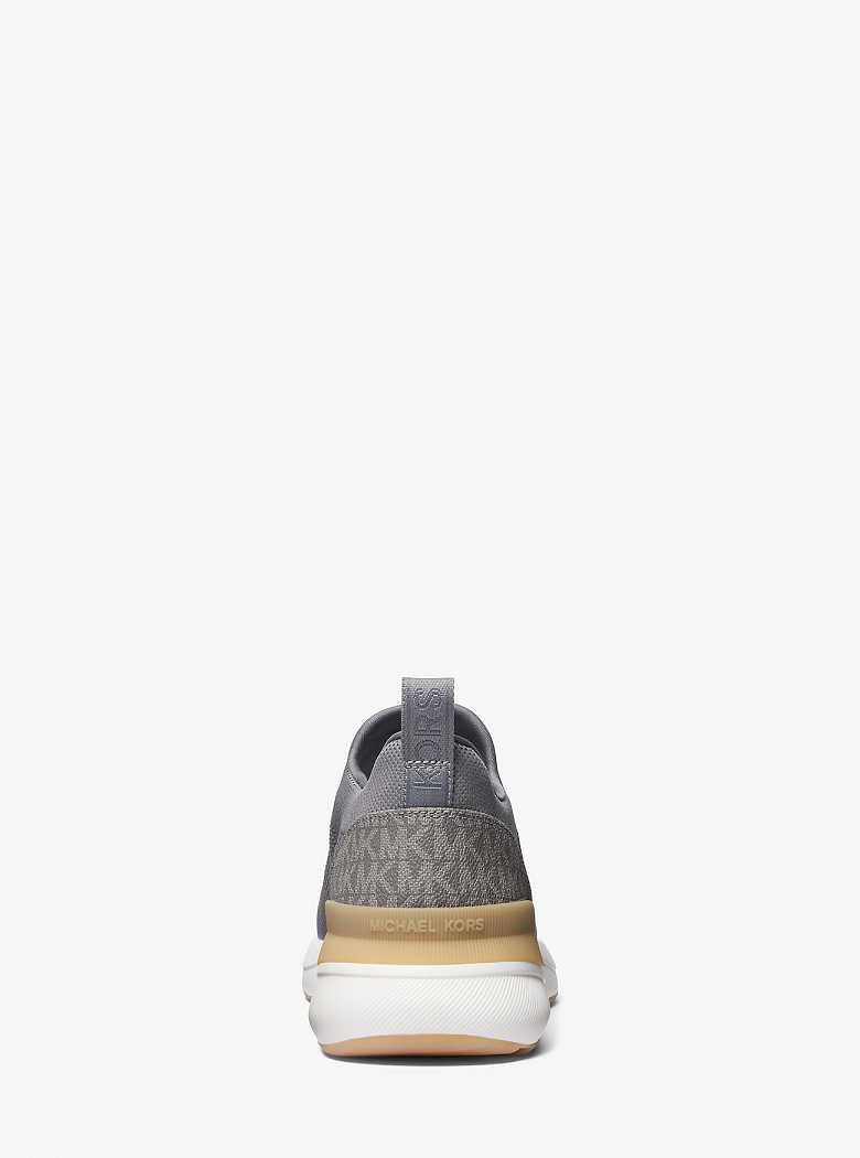 Michael Kors Trevor Stretch Knit Slip-On Heather Grey | SN-MK28253