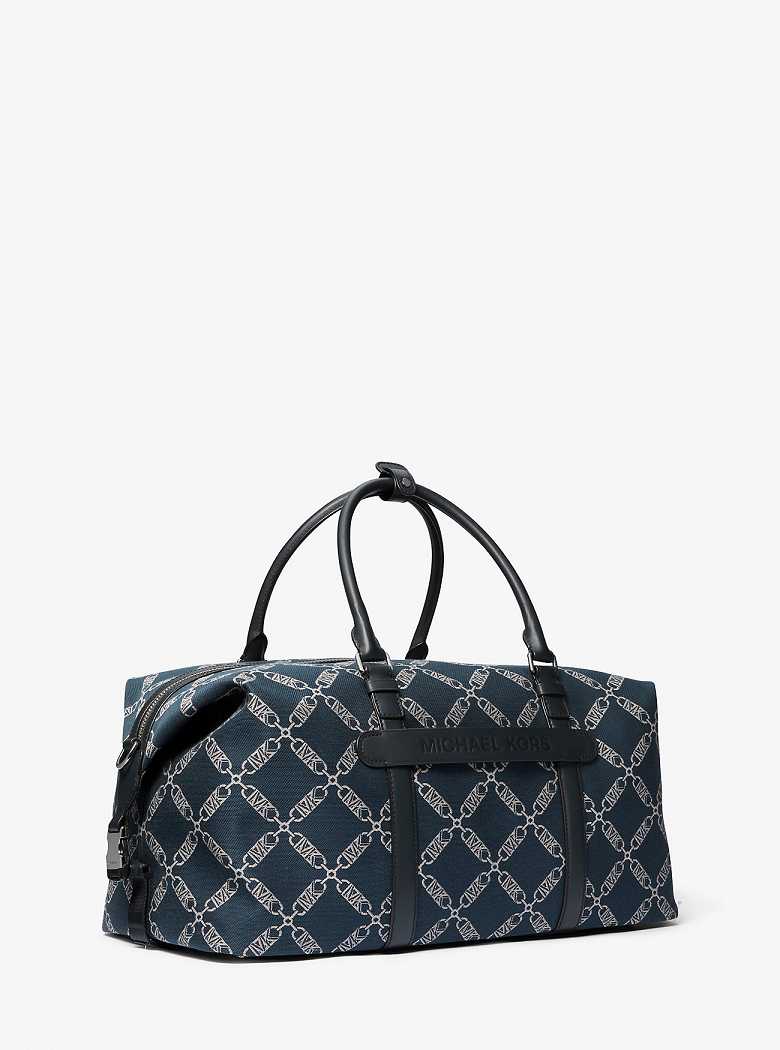 Michael Kors Varick Empire Logo Jacquard Navy | SN-MK28159