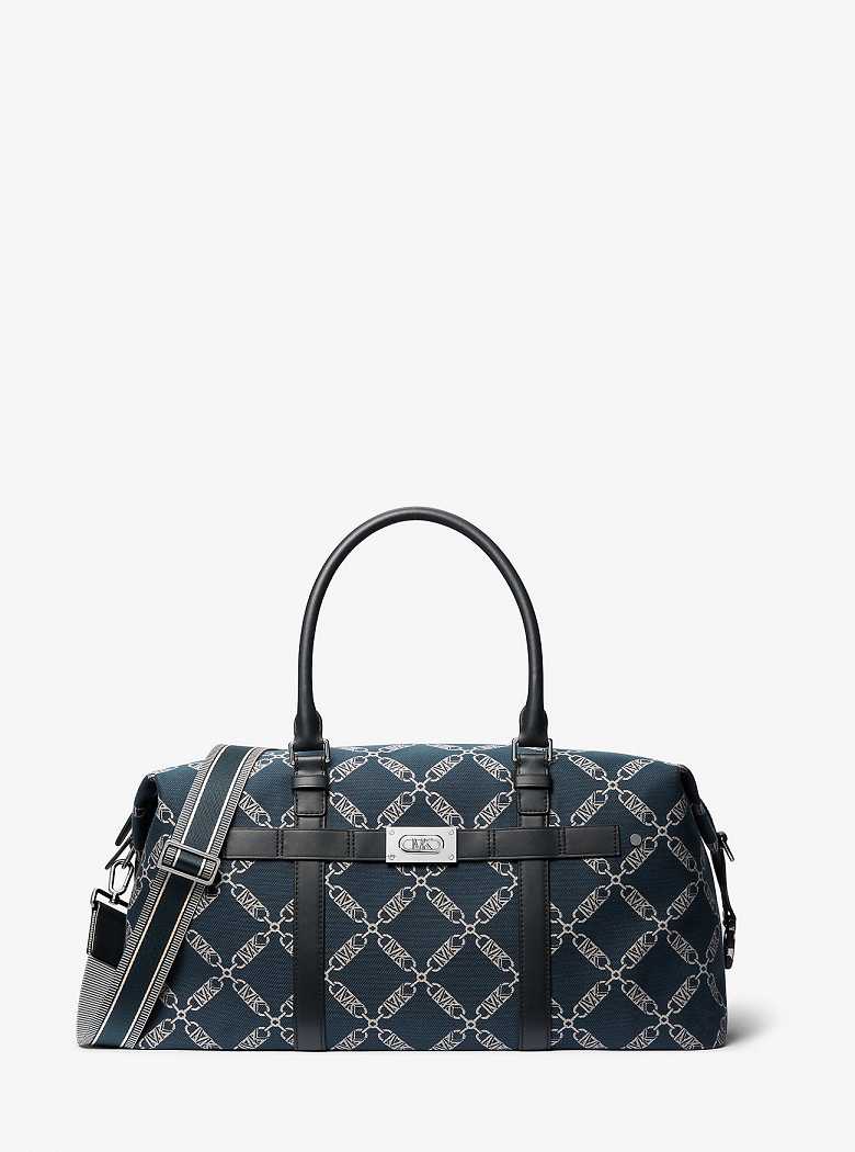 Michael Kors Varick Empire Logo Jacquard Navy | SN-MK28159