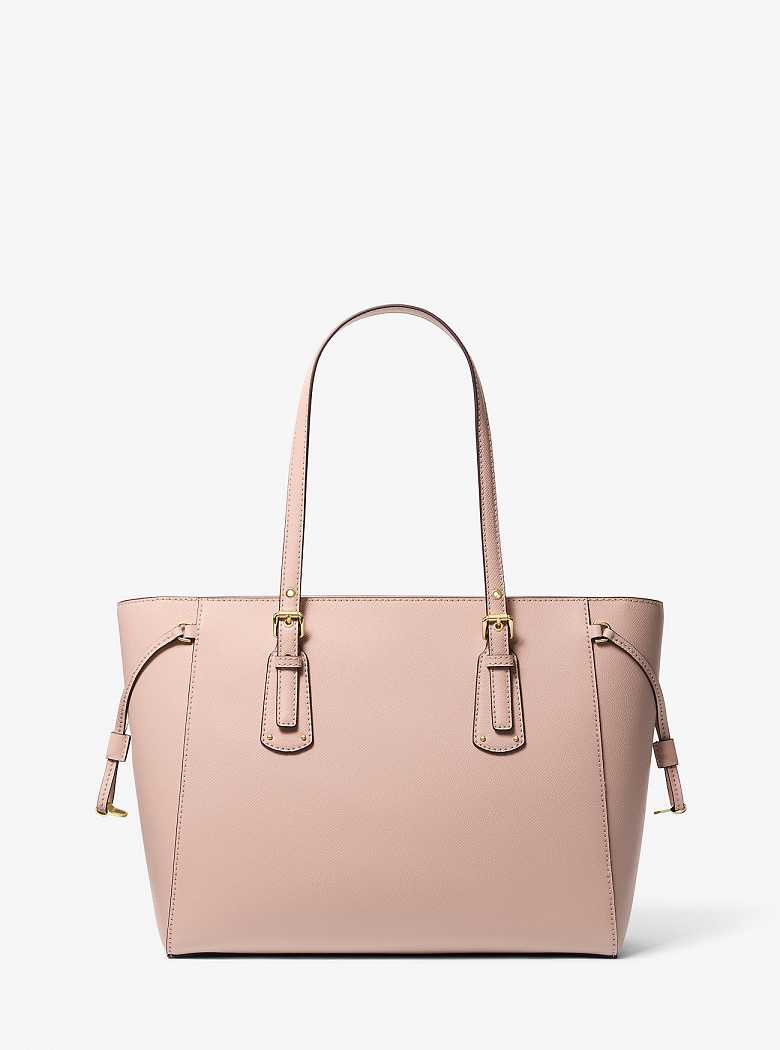 Michael Kors Voyager Medium Crossgrain Leather Soft Pink | SN-MK26884